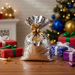 Saco de presente Metalizado